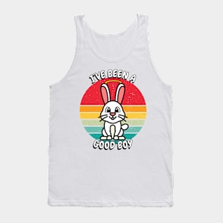 Cute white rabbit is a good boy Tank Top